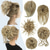 cheap Chignons-5 Pieces Messy Hair Bun Hairpiece Tousled Updo for Women Hair Extension Ponytail Scrunchies with Elastic Rubber Band Long Updo Messy Hairpiece Hair Accessories Set for Women