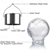 cheap Landscape Lights-Christmas Outdoor Cracked Glass Solar Lights, Solar Garden Lights Waterproof LED Hanging Globe Lights for Christmas Outdoor Garden &amp; Patio Christmas Decor