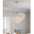 voordelige Kristallen Kroonluchters-4-lichts 50 cm kroonluchter metalen omhulsel geverfde afwerking modern 110-120v / 220-240v