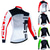 abordables Maillots pour hommes-Homme Maillot de cyclisme Rayon de miel manche longue Cyclisme Maillot Top avec 3 poches arrière VTT Vélo tout terrain Cyclisme sur route Séchage Rapide Bandes réfléchissantes Poche Arrière