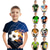 billiga Pojkens 3D Sporter &amp; Spel-Pojkar 3D Färgblock Fotboll T-shirt Kortärmad 3D-tryck Sommar Aktiv söt stil Streetwear Polyester Konstsilke Barn 3-12 år Skola Utomhus Dagligen
