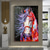 cheap Animal Paintings-Handmade Oil Painting Canvas Wall Art Decoration Modern Cute Animal Coloured Horse for Home Decor Rolled Frameless Unstretched Painting