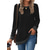 cheap Plain tee-Women&#039;s T Shirt Color Block Basic Long Sleeve Puff Sleeve Round Neck Regular Tops Valentine&#039;s Day Daily Print Black Army Green Red Light Brown Blue Fall &amp; Winter