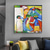 abordables Peintures Célèbres-Peinture à l&#039;huile faite à la main toile art mural décoration célèbre wassily kandinsky abstrait pour la décoration intérieure roulé sans cadre peinture non étirée