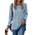 cheap Plain tee-Women&#039;s T Shirt Color Block Basic Long Sleeve Puff Sleeve Round Neck Regular Tops Valentine&#039;s Day Daily Print Black Army Green Red Light Brown Blue Fall &amp; Winter