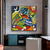 abordables Peintures Célèbres-Peinture à l&#039;huile faite à la main toile art mural décoration célèbre wassily kandinsky abstrait pour la décoration intérieure roulé sans cadre peinture non étirée
