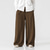 cheap Home-Men's Linen Pants Trousers Summer Pants Beach Pants Elastic Waist Wide Leg Flowy Plain Comfort Outdoor Daily Going out Hip-Hop Yoga White Yellow