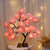 cheap Decorative Lights-LED Rose Flower Table Lamp Valentine Tree Fairy Lights 24LED Rose Flower Tree Lights Valentine&#039;s Day USB Table Lamp Fairy Maple Leaf Night Light Home Party Christmas Wedding Bedroom Decoration Gift