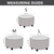 cheap Ottoman Cover-Round Velvet Ottoman Cover Folding Storage Stool Furniture Protector Soft Slipcover with Elastic Bottom Ottoman Cover