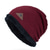 abordables Hommes-Homme Chapeau Bonnet / Slouchy Bonnet Chapeaux d&#039;hiver Mancherons Tricot à revers Vêtements de Plein Air Casual Quotidien Tricoté Toison Géométrie Chaud Noir