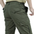 baratos Calças Cargo-Homens Calças Cargo Calça cargo Calças Cintura elástica 6 Bolso Tecido Conforto Ao ar livre Diário Para Noite Moda Roupa de rua Preto Verde Tropa
