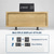 abordables Radios y relojes-LITBest Despertador inteligente 9052 Ajustable De madera LED Marrón oscuro Madera Negro