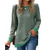 cheap Plain tee-Women&#039;s T Shirt Color Block Basic Long Sleeve Puff Sleeve Round Neck Regular Tops Valentine&#039;s Day Daily Print Black Army Green Red Light Brown Blue Fall &amp; Winter