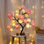 cheap Decorative Lights-LED Rose Flower Table Lamp Valentine Tree Fairy Lights 24LED Rose Flower Tree Lights Valentine&#039;s Day USB Table Lamp Fairy Maple Leaf Night Light Home Party Christmas Wedding Bedroom Decoration Gift