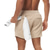 baratos Roupa de Banho para Homem-Homens Bermuda de Surf Shorts de Corrida Com Cordão Cintura elástica Tecido Ao ar livre Para Noite Misto de Algodão Moda Roupa de rua Preto Branco Micro-Elástica