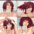 cheap Synthetic Trendy Wigs-Short Curly Wigs for Black Women Afro Curly Wigs with Bangs Big Curly Wig Blonde Wigs for Black Women Light Brown Short Wigs Black Synthetic Hair Natural Wigs