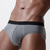 cheap Men&#039;s Briefs Underwear-Men&#039;s 3 Pack Briefs 95% Cotton Breathable Soft Plain Mid Waist Black Red