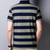 cheap Men&#039;s Classic Polo-Men&#039;s Polo Shirt Golf Shirt Outdoor Street Polo Collar Ribbed Polo Collar Short Sleeve Business Casual Striped Horizontal Stripes Button Front Summer Spring Regular Fit Red Blue Green Polo Shirt