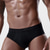 cheap Men&#039;s Briefs Underwear-Men&#039;s 3 Pack Briefs 95% Cotton Breathable Soft Plain Mid Waist Black Red