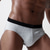 cheap Men&#039;s Briefs Underwear-Men&#039;s 3 Pack Briefs 95% Cotton Breathable Soft Plain Mid Waist Black Red