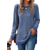 cheap Plain tee-Women&#039;s T Shirt Color Block Basic Long Sleeve Puff Sleeve Round Neck Regular Tops Valentine&#039;s Day Daily Print Black Army Green Red Light Brown Blue Fall &amp; Winter