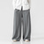 cheap Home-Men's Linen Pants Trousers Summer Pants Beach Pants Elastic Waist Wide Leg Flowy Plain Comfort Outdoor Daily Going out Hip-Hop Yoga White Yellow