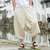 abordables Retro-Hombre Pantalones Pololos Holgado Pantalones cortos de playa Pantalones Capri Cintura elástica Perneras anchas Estampado Comodidad Transpirable Casual Diario Playa Mezcla Lino Algodón Moda Ropa de