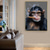 cheap Animal Prints-Wall Art Canvas Monkey Smoking a Cigar Paintings on the Wall Art Posters and Prints Animals Nordic Pictures Home Wall Decoration Without Frame Painting Core