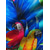 Недорогие Гавайские рубашки-Муж. Рубашка Гавайская рубашка Графические принты Попугай Листья Отложной Черный Желтый Черный / коричневый Красный Темно синий Повседневные Гавайский С короткими рукавами Кнопка вниз С принтом Одежда
