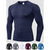 billige Casual T-skjorter for menn-Herre Ensfarget Kompresjonsskjorte Treningstrøyer Sommer Vår Høst Vinter Langermet Atletisk Spandex Hurtigtørkende Myk Nettingtights Fukttransport Pustende Treningsøkt Løp Jogge Trening Bl