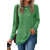 cheap Plain tee-Women&#039;s T Shirt Color Block Basic Long Sleeve Puff Sleeve Round Neck Regular Tops Valentine&#039;s Day Daily Print Black Army Green Red Light Brown Blue Fall &amp; Winter