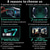 abordables Videojuegos-Gafas de Realidad Virtual 3D VR 3D Cascos de Realidad Virtual Gafas Inteligentes Casco para Smartphones Teléfono Móvil 7 Pulgadas Lentes Binoculares con Controladores Regalo del Día de San Valentín
