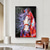 cheap Animal Paintings-Handmade Oil Painting Canvas Wall Art Decoration Modern Cute Animal Coloured Horse for Home Decor Rolled Frameless Unstretched Painting