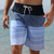 billiga Badkläder till herr-Herr Badshorts Bermudashorts Boardshorts Beach Shorts Snörning Elastisk midja 3D-utskrift Grafisk Rand Andningsfunktion Mjuk Kort Ledigt Dagligen Helgdag Boho Streetwear Rubinrött Blå Microelastisk
