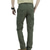 baratos Calças Cargo-Homens Calças Cargo Calça cargo Calças Cintura elástica 6 Bolso Tecido Conforto Ao ar livre Diário Para Noite Moda Roupa de rua Preto Verde Tropa