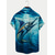 cheap Ocean Print-Men&#039;s Animal Fish Seascape Pattern Shirt Summer Hawaiian Shirt Aloha Shirt Short Sleeves Shirt Turndown Fashion Designer Casual Outdoor Street Casual Blue S M L
