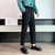 abordables Delgado-Hombre Graduación pantalones de traje Pantalones Pantalones plisados Pantalones de traje Bolsillo Alto aumento Plano Comodidad Transpirable Hasta el Tobillo Oficina Negocio Casual Elegante Vintage