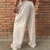 cheap Home-Men&#039;s Linen Pants Trousers Summer Pants Beach Pants Drawstring Elastic Waist Straight Leg Plain Comfort Outdoor Casual Daily Streetwear Stylish Brown Khaki