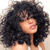 cheap Synthetic Trendy Wigs-Short Curly Wigs for Black Women Afro Curly Wigs with Bangs Big Curly Wig Blonde Wigs for Black Women Light Brown Short Wigs Black Synthetic Hair Natural Wigs