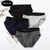 cheap Men&#039;s Briefs Underwear-Men&#039;s 3 Pack Briefs 95% Cotton Breathable Soft Plain Mid Waist Black Red