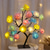 cheap Decorative Lights-LED Rose Flower Table Lamp Valentine Tree Fairy Lights 24LED Rose Flower Tree Lights Valentine&#039;s Day USB Table Lamp Fairy Maple Leaf Night Light Home Party Christmas Wedding Bedroom Decoration Gift