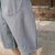 cheap Home-Men&#039;s Linen Shorts Summer Shorts Capri Pants Pocket Drawstring Elastic Waist Plain Comfort Breathable Calf-Length Casual Holiday Going out Linen / Cotton Blend Stylish Classic Black White