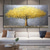 cheap Floral/Botanical Paintings-Oil Painting Hand Painted Horizontal Abstract Landscape Modern Rolled Canvas (No Frame)