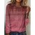 cheap Art&amp;Design tee-Women&#039;s T Shirt Graphic Basic Long Sleeve Round Neck Regular Tops Daily Weekend Print Red Blue Green Khaki Gray Fall &amp; Winter