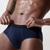 cheap Men&#039;s Briefs Underwear-Men&#039;s 3 Pack Briefs 95% Cotton Breathable Soft Plain Mid Waist Black Red