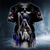 abordables Camisas estampadas para hombre-Hombre Camiseta camisa de halloween Tee Graphic Cráneos Cuello Barco Ropa Impresión 3D Exterior Casual Manga Corta Estampado Vintage Moda Design