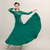 cheap Ballroom Dancewear-Ballroom Dance Dress Rhinestone Splicing Women&#039;s Performance Training Long Sleeve Chinlon Ice Silk