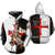 abordables Sweats à capuche pour hommes-Homme Graphic Chevaliers templiers Sweat à capuche Sweats à Capuche Sweat-shirt Sweat à capuche manche longue Sweat à capuche Capuche Design 3D effet Travail du quotidien Fin de semaine Blanc + gris