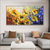 cheap Floral/Botanical Paintings-Handmade Oil Painting Canvas Wall Art Decoration Abstract Flowers Sunflower for Home Decor Rolled Frameless Unstretched Painting