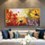 cheap Floral/Botanical Paintings-Handmade Oil Painting Canvas Wall Art Decoration Abstract Flowers Sunflower for Home Decor Rolled Frameless Unstretched Painting